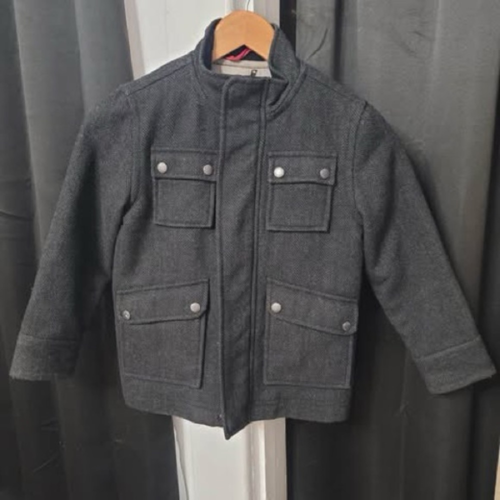 GapKids Thick Wool Blend Coat
Jacket Zip Up Size S